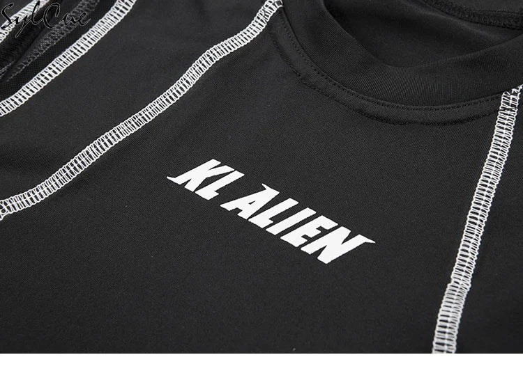 Sylcue Mesh Colorblock Half Turtleneck Bottoming Shirt✨