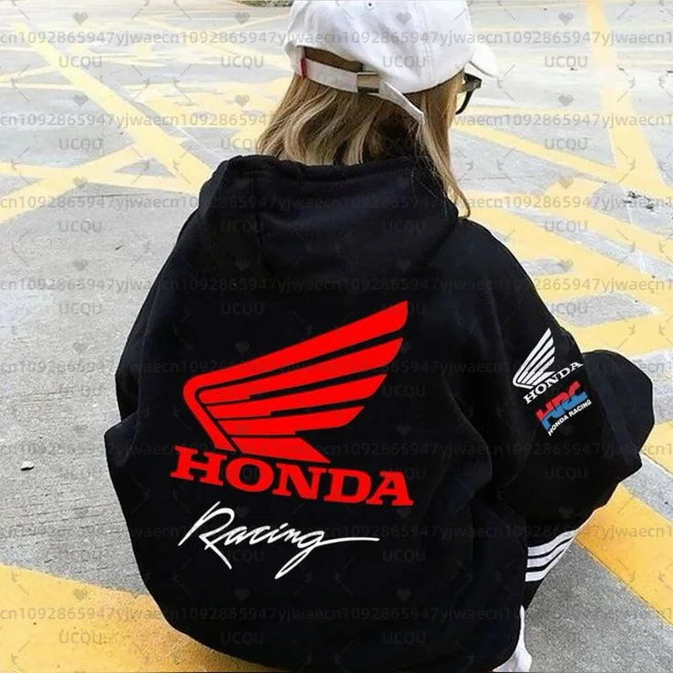 Honda Motorcycle Jersey Hooded Hoodies Breathable Riding Dirt Bike and Mountain Racing Men's Women's Armored Hoodie 🏍️🔥 