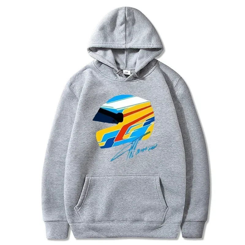 F1 hoodie Fernando Alonso helmet sweatshirt ✨🏎️🔥🟢💛