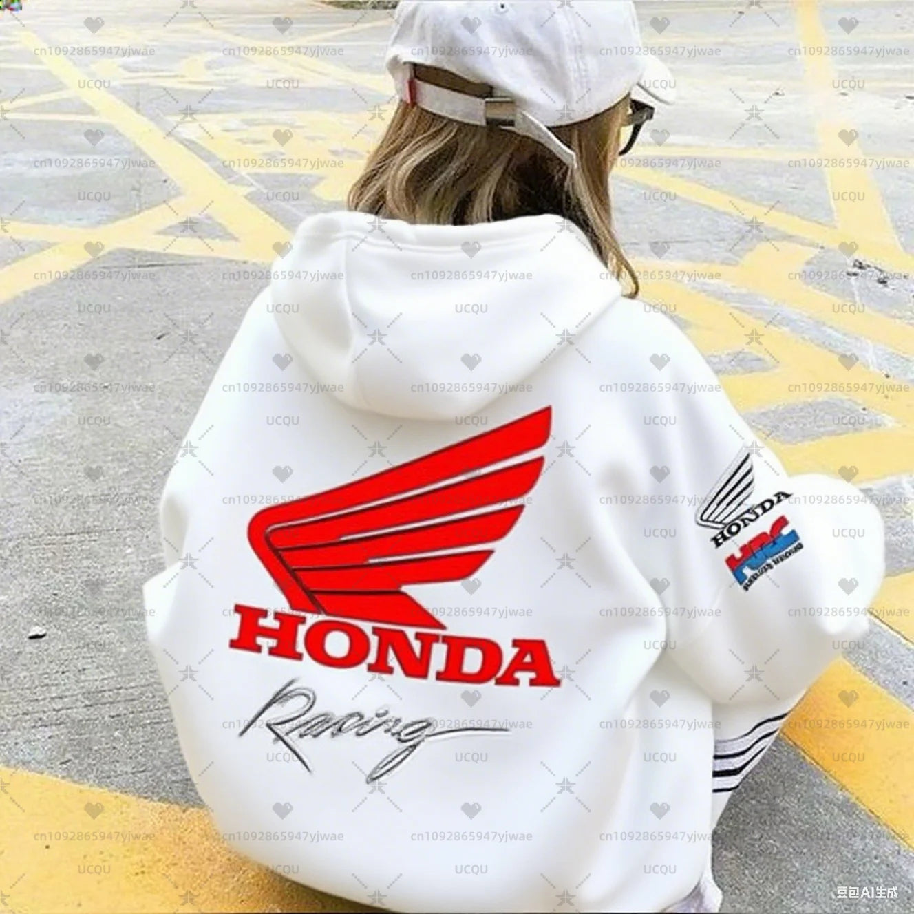 Honda Motorcycle Jersey Hooded Hoodies Breathable Riding Dirt Bike and Mountain Racing Men's Women's Armored Hoodie 🏍️🔥 