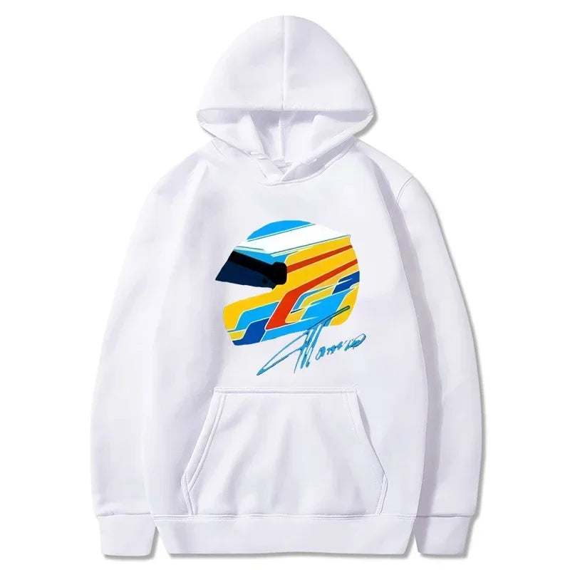 F1 hoodie Fernando Alonso helmet sweatshirt ✨🏎️🔥🟢💛