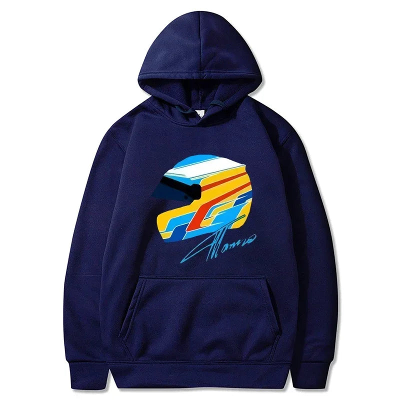 F1 hoodie Fernando Alonso helmet sweatshirt ✨🏎️🔥🟢💛
