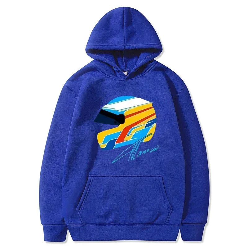 F1 hoodie Fernando Alonso helmet sweatshirt ✨🏎️🔥🟢💛