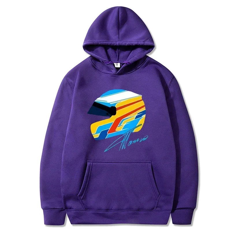 F1 hoodie Fernando Alonso helmet sweatshirt ✨🏎️🔥🟢💛