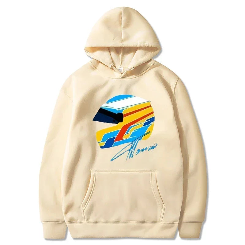 F1 hoodie Fernando Alonso helmet sweatshirt ✨🏎️🔥🟢💛